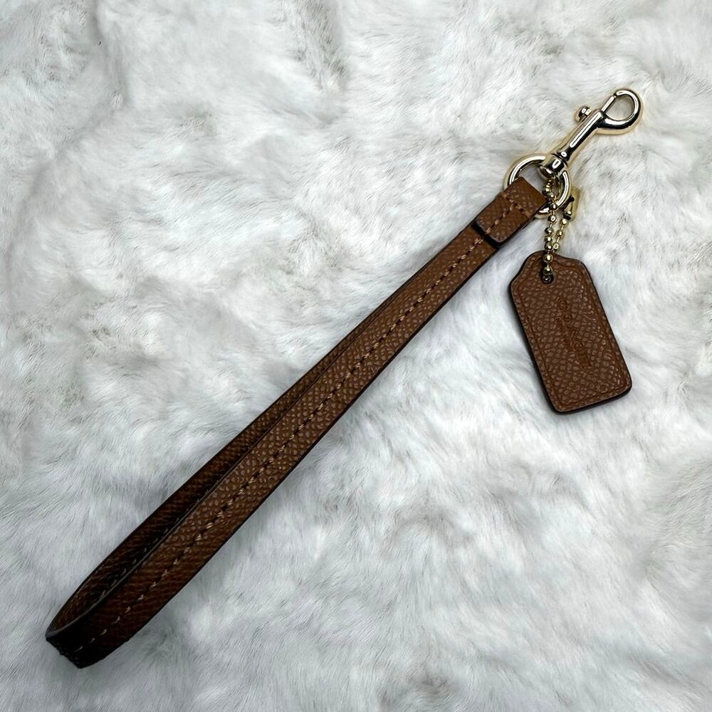 Coach Brown Replacement Hangtag Wristlet Strap